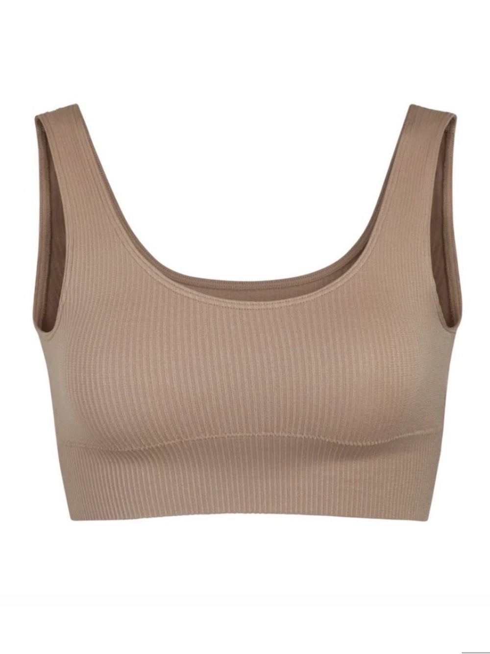 SKIMS Ribbed Scoop Bralette in Desert
